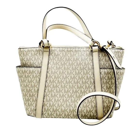 Michael Kors Logo Top-Zip Tote Bag Retail $258 - Picture 3 of 11